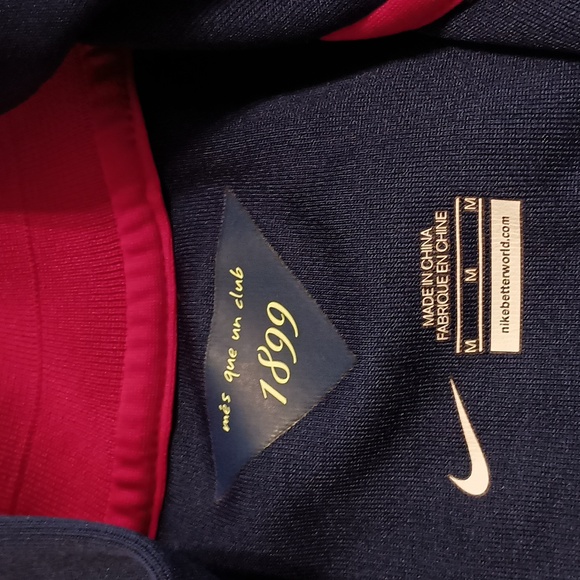 Nike FC Barcelona Full Zip Track Jacket Soccer Men's Size Medium - Picture 7 of 12